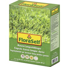 Engrais pour pelouse longue durée FloraSelf 2,5 kg 80 m²-thumb-0