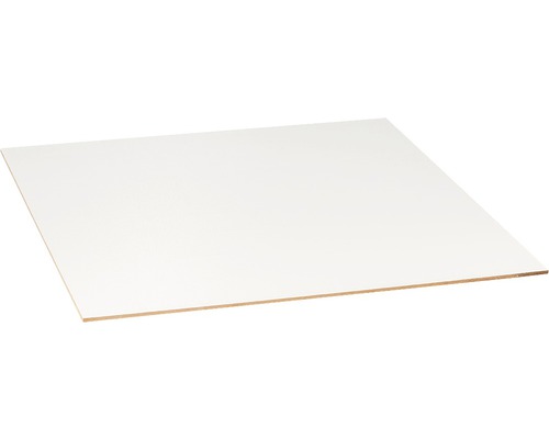 Panneau HDF fin unilatéral blanc dimension fixe 1200x600x3 mm