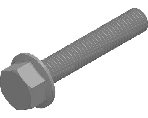 Sperrzahnschraube verzinkt schwarz M8x45 mm