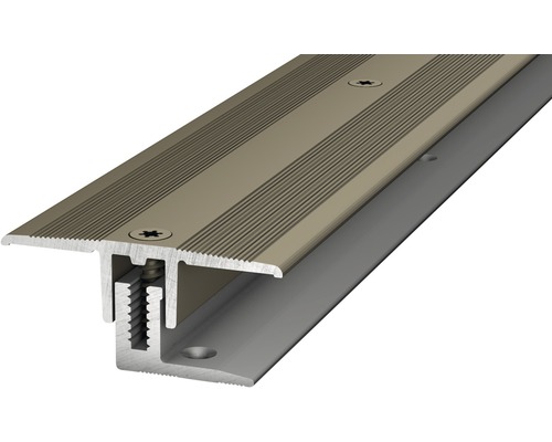 Profilé de jonction alu acier inoxydable 33x900 mm Profilé d''adaptation de hauteur pour revêtements de sol