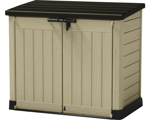 Garten-Gerätebox Store-it-out inkl. Gasdruckfedern 145,5 x 82 x 125 cm braun/beige