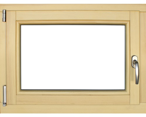 Fenêtre en bois pin, 80x60 cm DIN gauche