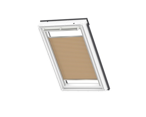 Fenêtre de toit avec store plissé fermé