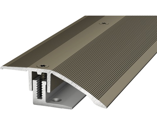 Profilé d'adaptation alu acier inoxydable 44x900 mm Profilé de transition en aluminium avec vis