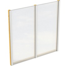 Paroi latérale SKAN HOLZ für Toiture pour terrasses indépendant 205x200 cm chêne clair