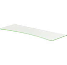 Dolle Glas-Regalboden Concave 600 x 200 x 8 mm satiniert