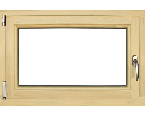 Fenêtre en bois pin, 90x60 cm DIN gauche