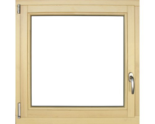 Fenêtre en bois pin, 90x90 cm DIN gauche