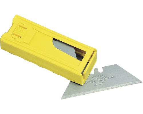 Gelber Klingenspender mit Trapezklingen