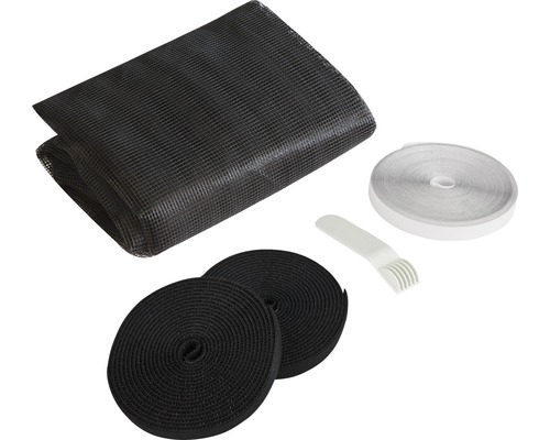 Insektenschutzgitter mit Klettband und Montagehilfe