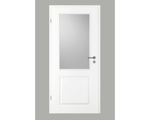 Porte intérieure Pertura Pila 02B laque blanche (semblable à RAL 9010) 86,0x198,5 cm à gauche avec découpe GN (sans vitre)