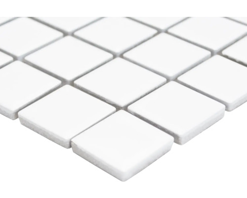 Carreaux de mosaïque losange blancs