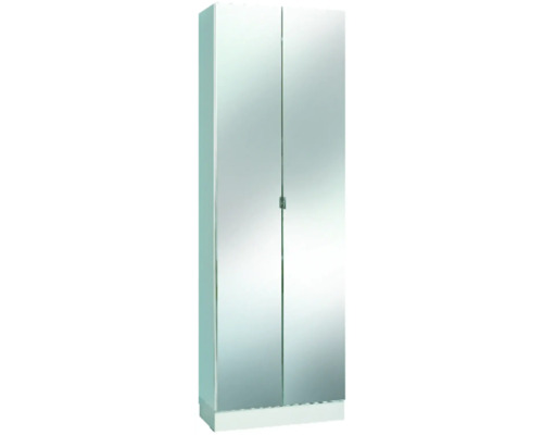 Armoire haute Pelipal Wien avec un miroir blanche 2 portes