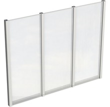 Paroi latérale SKAN HOLZ für Toiture pour terrasses indépendant 255x200 cm gris ardoise