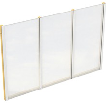 Paroi latérale SKAN HOLZ für Toiture pour terrasses indépendant 305x200 cm chêne clair