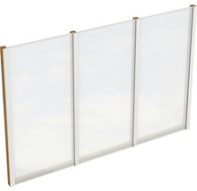 Paroi latérale SKAN HOLZ für Toiture pour terrasses indépendant 305x200 cm bois noyer
