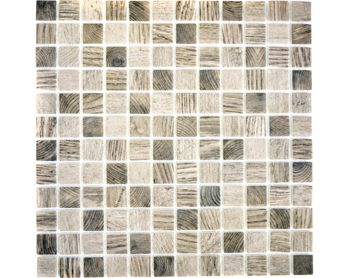 Mosaïque de verre CW 324, GRIS-BEIGE, 30x30 cm