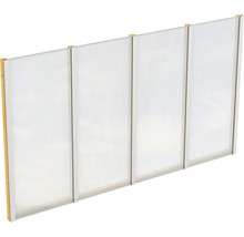 Paroi latérale SKAN HOLZ für Toiture pour terrasses indépendant 355x200 cm chêne clair