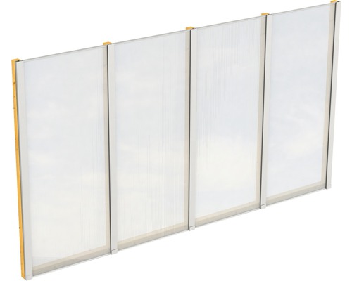 Seitenwand SKAN HOLZ für Terrassenüberdachung freistehend 355x200 cm eiche hell