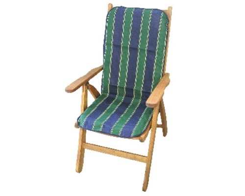 Galette d'assise pour fauteuil beo® 96x47x5 cm coton bleu vert