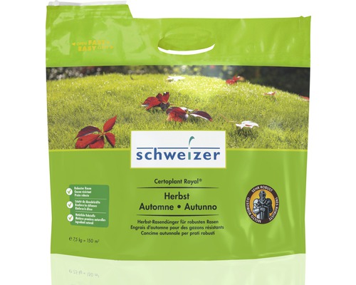 Eric Schweizer Engrais pour gazon Certoplant Royal Herbst 7.5 kg