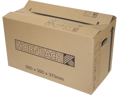 Carton de déménagement Cargo Point HORNBACH 650 x 370 x 350 mm carton 84 l à 30 kg