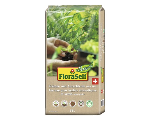 FloraSelf Nature® Kräuter- und Anzuchterde torffrei 35 l