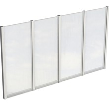 Clôture d''intimité en plaques de plastique avec cadre