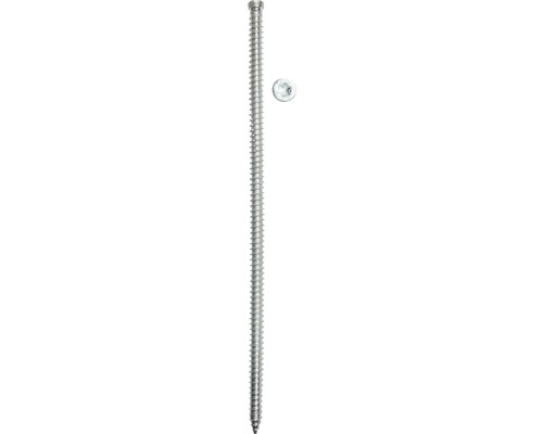 Une vis avec une rondelle assortie.