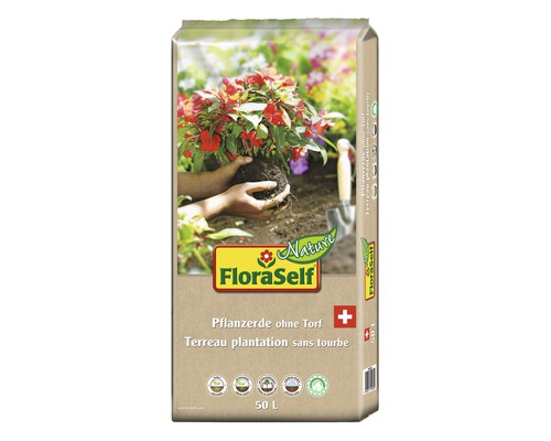 FloraSelf Nature® terreau végétal sans tourbe sans tourbe 50 l