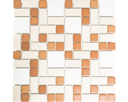 Mosaïque en céramique BS 119 31,5x32 cm mixte Mosaïque en céramique avec éléments carrés et rectangulaires