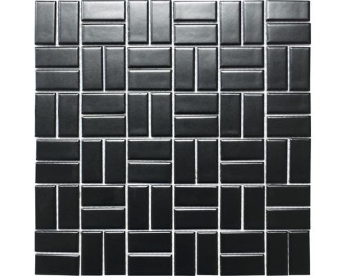 Mosaïque en céramique CWM 08BM NOIR, 30x30 cm