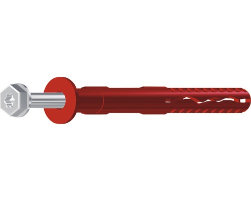 Cheville pour cadre Tox Fassad XL 14/180, 25 pièces Cheville à expansion en plastique avec vis