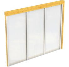 Paroi latérale SKAN HOLZ für Toiture pour terrasses 255x200 cm chêne clair