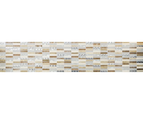 Mosaïque en verre et pierre naturelle