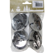 Paquet de quatre bougeoirs en métal