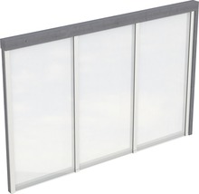 Toit de terrasse transparent avec cadre en bois