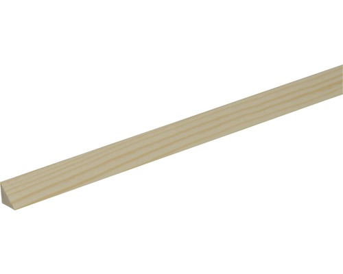 Baguette triangulaire Konsta pin brut 2000 x 14 x 14 mm Baguette en bois d''épicéa