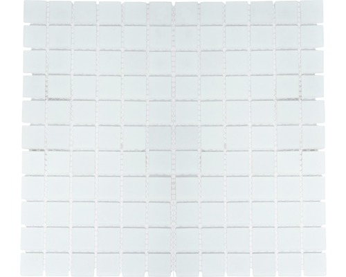 Mosaïque de verre CM 4045 blanc mat 30,5x32,5 cm