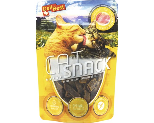 Delibest Katzensnack Fleischstreifen Hähnchen 45 g DeliBest Katzensnack Ergänzungsfuttermittel im Beutel
