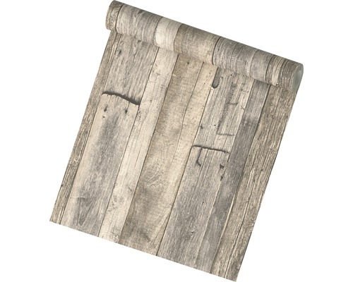 Rouleau de papier peint avec motif de planches de bois