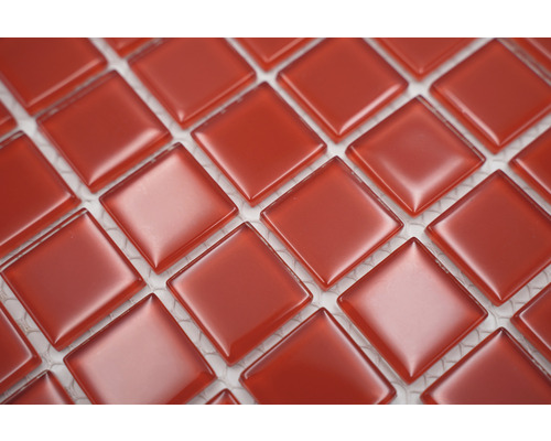 Quadratische Glasmosaikfliesen, Nahaufnahme