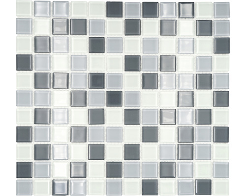 Mosaïque de verre Crystal CM 4125 30,5x33 cm Mosaïque avec pierres en verre carrées