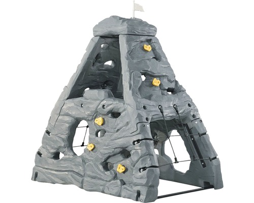 Structure d''escalade pour jardin avec mur d''escalade et drapeau de sommet