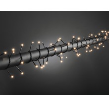 Guirlande lumineuse avec LED blanc chaud sur câble noir