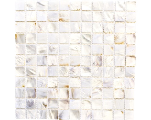 Mosaïque de coquillages SM 2525 BLANC CLAIR 30x30 cm