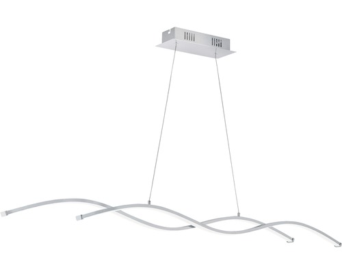 Suspension LED 14W 1900 lm 3000 K hxl 120x120 cm chrome/blanc