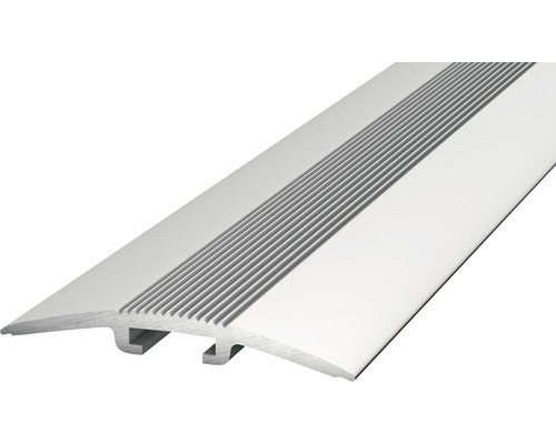 Barre de seuil Prinz D.O.S. aluminium argent 40 x 2700 mm Seuil de sol en aluminium avec surface rainurée