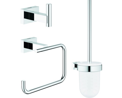 Kit WC Grohe Essentials Cube City 3 parties chrome 40757001