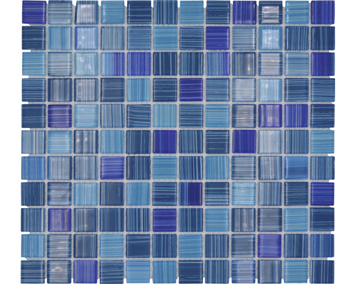 Glasmosaik CM 4285 blau 30,5x32,5 cm